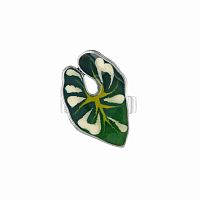 Кольцо TARATATA, Fabuleuse, разъемное, с цветной смолой и узорами, TT-W25-01401-107 зеленый